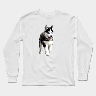 Siberian Husky Puppy Dog Long Sleeve T-Shirt